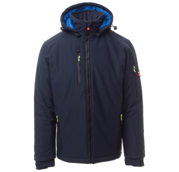 KURTKA SOFTSHELL CREEK PAD - GRANATOWY-KRÓLEWSKI NIEBIESKI