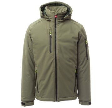 KURTKA SOFTSHELL CREEK PAD - ZIELONY WOJSKOWY-ZIELONY