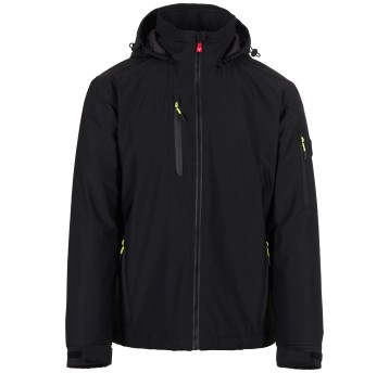 KURTKA SOFTSHELL CREEK ULTRALITE PAD - CZARNY-CZARNY