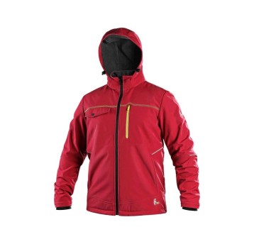 KURTKA SOFTSHELL CXS STRETCH MĘSKA - CZERWONY