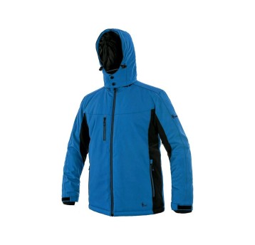 KURTKA SOFTSHELL CXS VEGAS MĘSKA ZIMOWA - NIEBIESKO-CZARNY