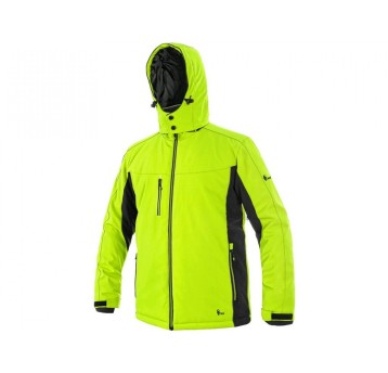 KURTKA SOFTSHELL CXS VEGAS MĘSKA ZIMOWA - ŻÓŁTO-CZARNY