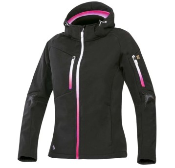 KURTKA SOFTSHELL DAMSKA ARDON CREATRON - CZARNY-RÓŻOWY