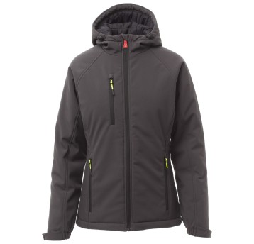 KURTKA SOFTSHELL GALE PAD LADY - ANTRACYTOWY-CZARNY