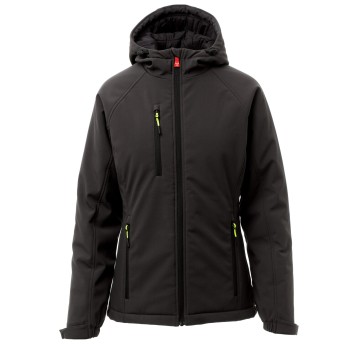 KURTKA SOFTSHELL GALE PAD LADY - CZARNY-CZARNY