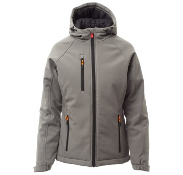 KURTKA SOFTSHELL GALE PAD LADY - ZADYMIONY-CZARNY