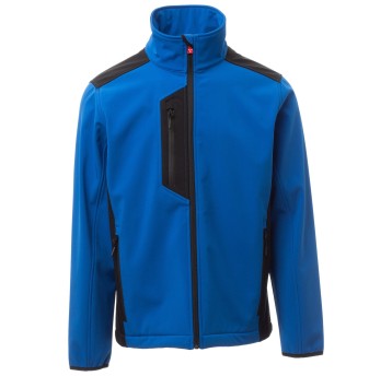 KURTKA SOFTSHELL GALWAY - KRÓLEWSKI NIEBIESKI-CZARNY