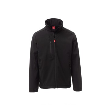 KURTKA SOFTSHELL MĘSKA GALWAY - CZARNY/CZARNY