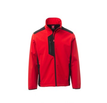 KURTKA SOFTSHELL MĘSKA GALWAY - CZERWONY/CZARNY