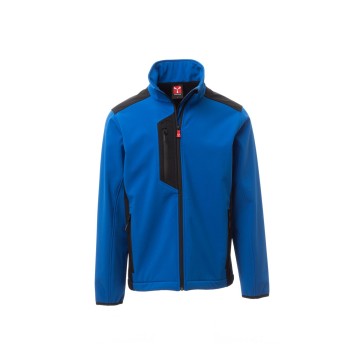 KURTKA SOFTSHELL MĘSKA GALWAY - KRÓLEWSKI NIEBIESKI/CZARNY