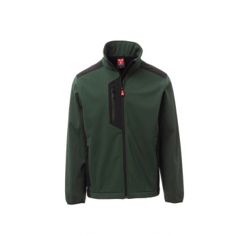 KURTKA SOFTSHELL MĘSKA GALWAY - LEŚNA ZIELEŃ/CZARNY