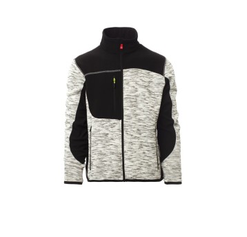 KURTKA SOFTSHELL MĘSKA TRAVEL - SZARY MELANŻ/CZARNY