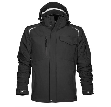 KURTKA SOFTSHELL R8ED+ - CZARNY