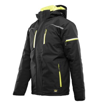KURTKA SOFTSHELL SEVEN KINGS VECTOR OCIEPLANA - CZARNY/ZIELONY