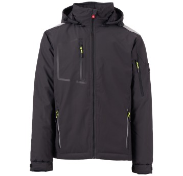 KURTKA SOFTSHELL STREAM LITE PAD - ANTRACYTOWY-CZARNY