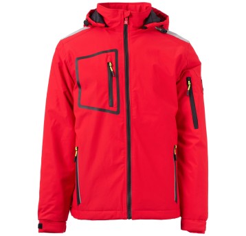 KURTKA SOFTSHELL STREAM LITE PAD - CZERWONY-CZARNY