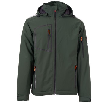 KURTKA SOFTSHELL STREAM LITE PAD - LEŚNA ZIELEŃ-CZARNY