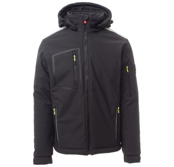 KURTKA SOFTSHELL STREAM PAD - ANTRACYTOWY-CZARNY