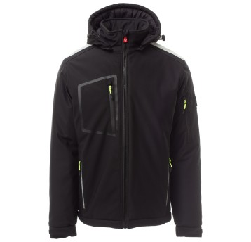 KURTKA SOFTSHELL STREAM PAD - CZARNY-CZARNY