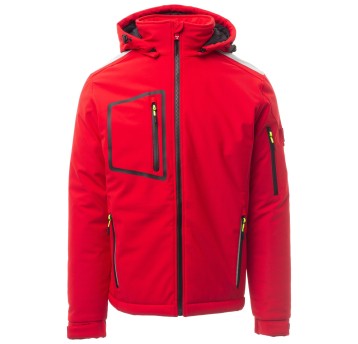 KURTKA SOFTSHELL STREAM PAD - CZERWONY-CZARNY