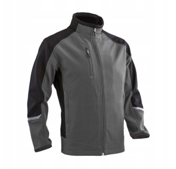 KURTKA SOFTSHELL TAURI - SZARO-CZARNY
