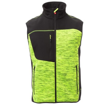 KURTKA SOFTSHELL TOUR - ŻÓŁTY FLUO-CZARNY