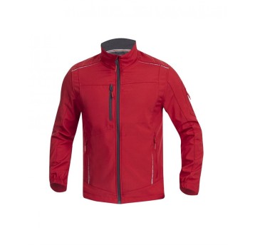 KURTKA SOFTSHELL VISION MĘSKA - CZERWONY
