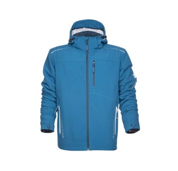 KURTKA SOFTSHELL VISION ZIMOWA - NIEBIESKI