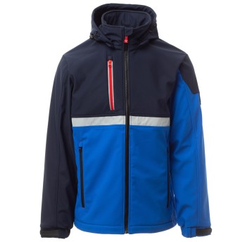 KURTKA SOFTSHELL WISE - KRÓLEWSKI NIEBIESKI-GRANATOWY