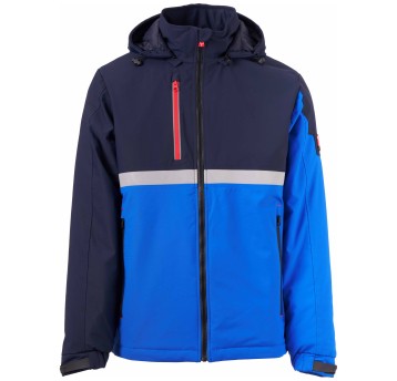 KURTKA SOFTSHELL WISE LITE PAD - KRÓLEWSKI NIEBIESKI-GRANATOWY