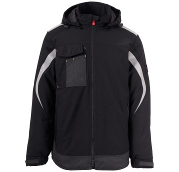 KURTKA SOFTSHELL WONDER LITE PAD - CZARNY-CZARNY