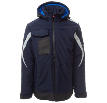 KURTKA SOFTSHELL WONDER PAD - GRANATOWY-KRÓLEWSKI NIEBIESKI