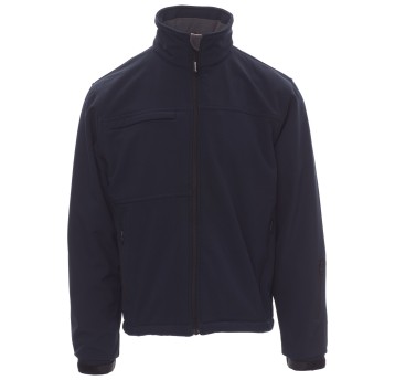 KURTKA SOFTSHELL Z KAPTUREM ALASKA - GRANATOWY