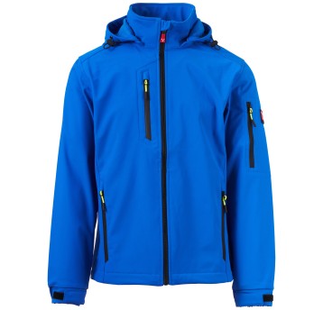 KURTKA SOFTSHELL Z KAPTUREM CREEK - KRÓLEWSKI NIEBIESKI