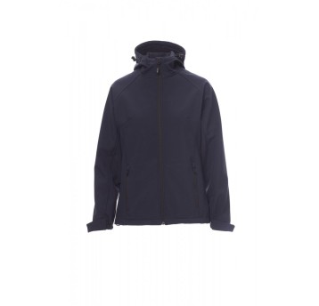 KURTKA SOFTSHELL Z KAPTUREM DAMSKA GALE LADY - GRANATOWY