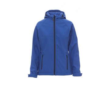 KURTKA SOFTSHELL Z KAPTUREM DAMSKA GALE LADY - KRÓLEWSKI NIEBIESKI