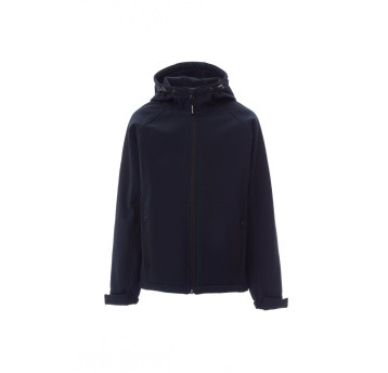 KURTKA SOFTSHELL Z KAPTUREM DZIECIĘCA GALE KIDS - GRANATOWY