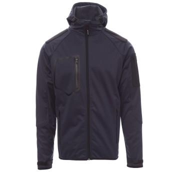 KURTKA SOFTSHELL Z KAPTUREM EXTREME - GRANATOWY-CZARNY