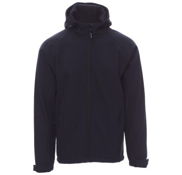 KURTKA SOFTSHELL Z KAPTUREM GALE - GRANATOWY