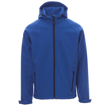 KURTKA SOFTSHELL Z KAPTUREM GALE - KRÓLEWSKI NIEBIESKI