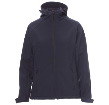 KURTKA SOFTSHELL Z KAPTUREM GALE LADY - GRANATOWY