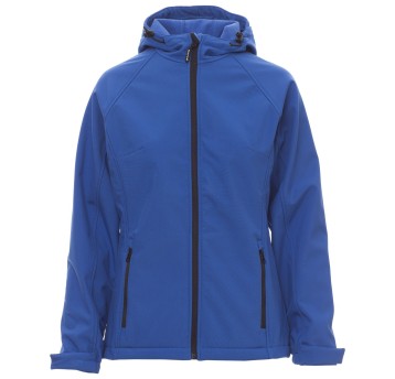 KURTKA SOFTSHELL Z KAPTUREM GALE LADY - KRÓLEWSKI NIEBIESKI