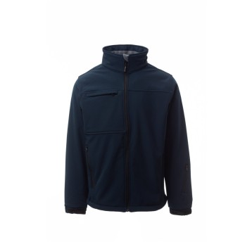 KURTKA SOFTSHELL Z KAPTUREM MĘSKA ALASKA - GRANATOWY