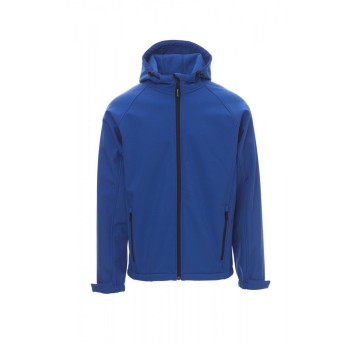 KURTKA SOFTSHELL Z KAPTUREM MĘSKA GALE - KRÓLEWSKI NIEBIESKI