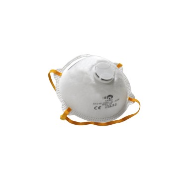 PÓŁMASKA OCHRONNA FFP2 NR AK002 DUST MASK FFP2 - BIAŁY/ŻÓŁTY
