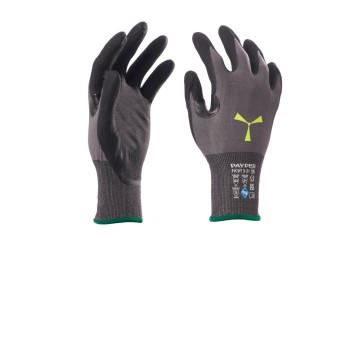 RĘKAWICA ANTYPRZECIĘCIOWA POWLEKANA NITRYLEM P/CUT 3-21 - SZARY/CZARNY