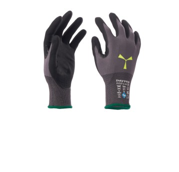 RĘKAWICA ANTYPRZECIĘCIOWA POWLEKANA NITRYLEM P/CUT 4-18 - SZARY/CZARNY