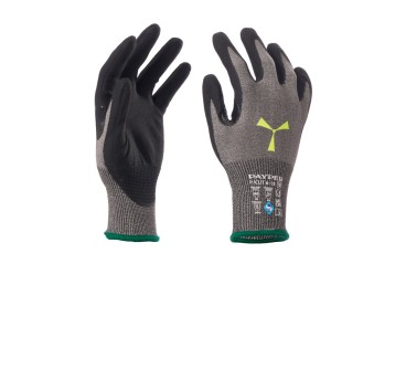 RĘKAWICA ANTYPRZECIĘCIOWA POWLEKANA NITRYLEM P/CUT 6-18 - SZARY/CZARNY