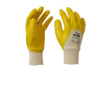 RĘKAWICA BAWEŁNIANA POWLEKANA GUMĄ TRACK NBR1E - ŻÓŁTY