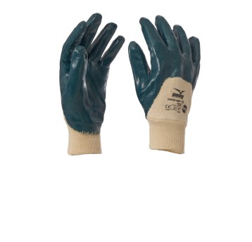 RĘKAWICA BAWEŁNIANA POWLEKANE GUMĄ TANKER NBR1 - NIEBIESKI